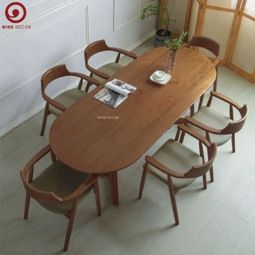  BA-55 Bộ Bàn Ăn Grace Oval và 4 ghế Hirosima 