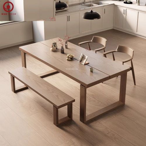  BAC-132 Bộ bàn ăn 2 ghế Hirosima và Ghế Băng 