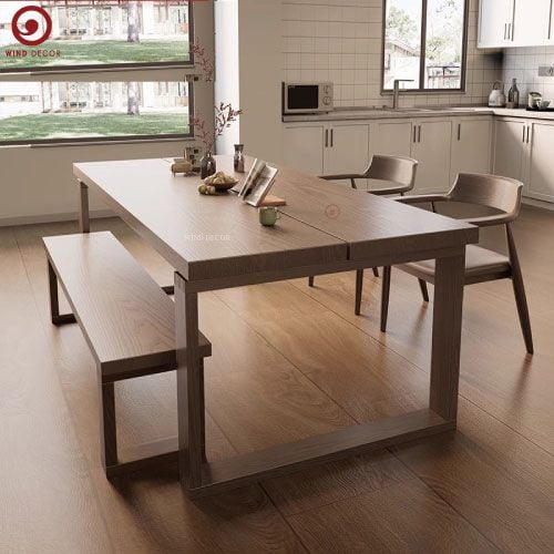  BAC-132 Bộ bàn ăn 2 ghế Hirosima và Ghế Băng 