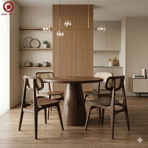  BAC-35 Bộ bàn ăn Baya và 4 ghế Secco 