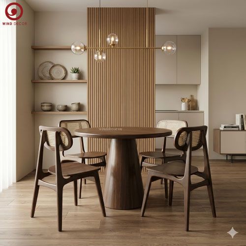  BAC-35 Bộ bàn ăn Baya và 4 ghế Secco 