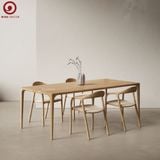  BA-86 Bộ bàn ăn Neva và 4 Ghế Neva ASH Có Tay 