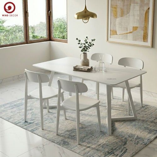  BA-97 Bộ Bàn Ăn Grace Wood và 4 Ghế Inova Wood 