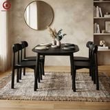  BA-115 Bộ bàn ăn Luna Oval và 4 ghế Inova Wood 