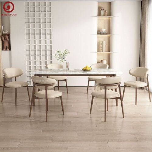  BA-72 Bộ bàn ăn Uli Ceramic và 6 ghế Oleandro Rubber 