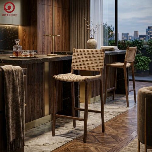  Ghế Uni Bar Đan Mây 