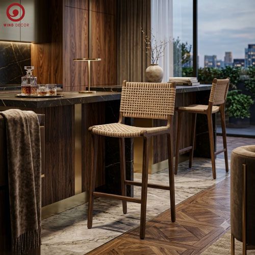  Ghế Uni Bar Đan Mây 