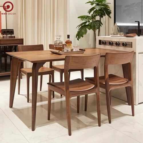  BAC-36 Bộ Bàn Ăn 4 Ghế Nobel Wood 