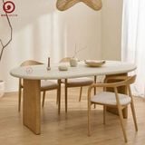  BAC-139 Bộ bàn ăn 4 ghế Neva ASH Có Tay 