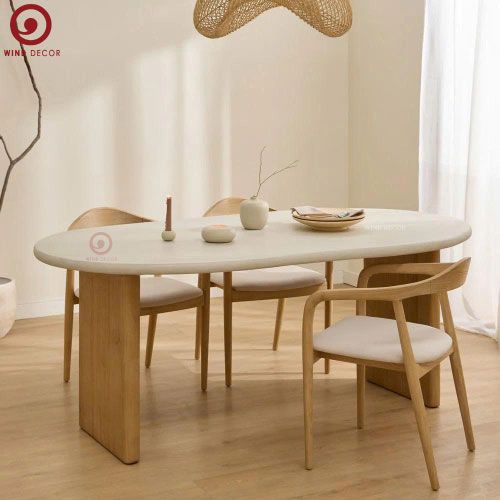  BAC-139 Bộ bàn ăn 4 ghế Neva ASH Có Tay 