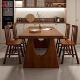  BAC-68 Bộ bàn ăn 4 Ghế Pinnston Wood - Ghế Song Tiện 
