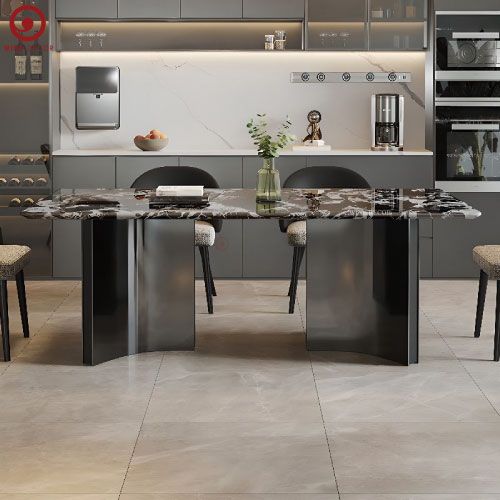  BAC-81 Bộ bàn ăn Đá Vi Tinh Thể và 6 Ghế Soco 