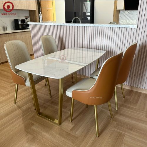  BAC-72 Bộ bàn ăn Vin Ceramic và 4 Ghế Monet 
