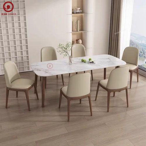  BAC-114  Bộ bàn ăn Uli Ceramic và 6 ghế Grace 