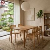  BA-94 Bộ bàn ăn Neva và 4 Ghế Mayoi Wood 
