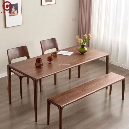  BA-77 Bộ bàn ăn Neva 2 ghế Nobel và ghế băng Neva 