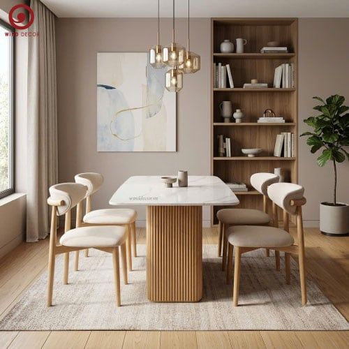  BAC-128 Bộ bàn ăn 4 ghế Oleandro Rubber 