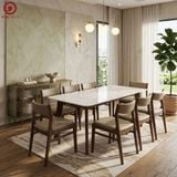  BAC-04 Bộ Bàn Howard Ceramic và 6 ghế Bella 