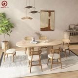  BA-98 Bộ bàn ăn Oval Wood và 6 Ghế Secco 