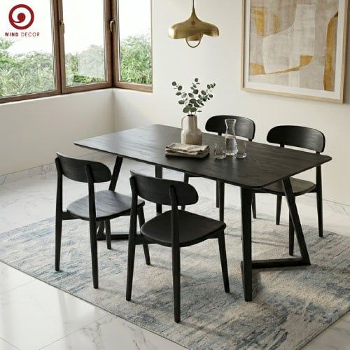  BA-97 Bộ Bàn Ăn Grace Wood và 4 Ghế Inova Wood 