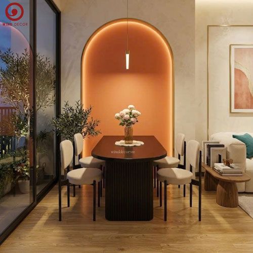  BAC-191 Bộ bàn ăn Oval Wood và 4 ghế Verpan 