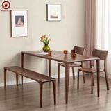  BA-77 Bộ bàn ăn Neva 2 ghế Nobel và ghế băng Neva 