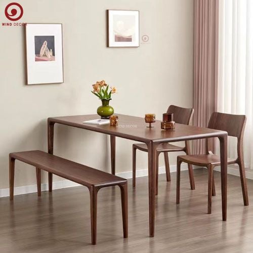  BA-77 Bộ bàn ăn Neva 2 ghế Nobel và ghế băng Neva 