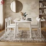  BA-115 Bộ bàn ăn Luna Oval và 4 ghế Inova Wood 