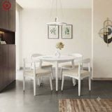  BA-114 Bộ Bàn Ăn Luna Round và 4 Ghế Bull 
