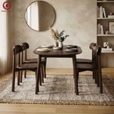 BA-115 Bộ bàn ăn Luna Oval và 4 ghế Inova Wood 