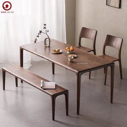  BA-77 Bộ bàn ăn Neva 2 ghế Nobel và ghế băng Neva 