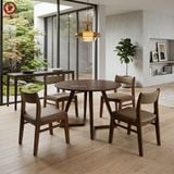  BAC-148 Bộ Bàn Ăn Grace Wood Round và 4 Ghế Bella 