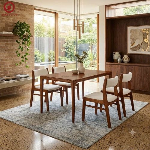  BA-105 Bộ Bàn Ăn Neva và 4 Ghế Bella 