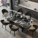  BAC-81 Bộ bàn ăn Đá Vi Tinh Thể và 6 Ghế Soco 