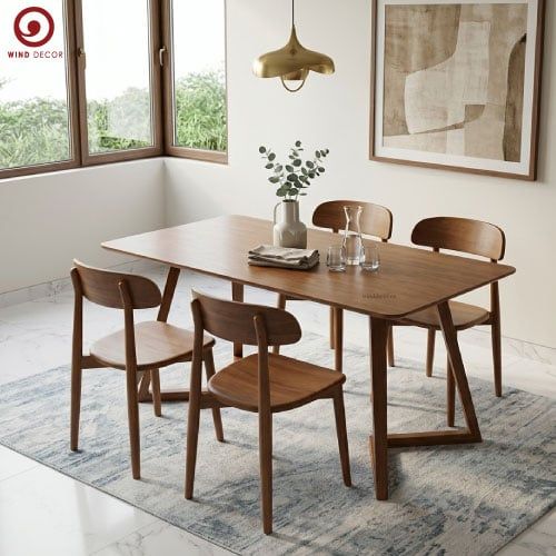  BA-97 Bộ Bàn Ăn Grace Wood và 4 Ghế Inova Wood 