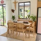  BA-94 Bộ bàn ăn Neva và 4 Ghế Mayoi Wood 