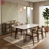  BAC-04 Bộ Bàn Howard Ceramic và 6 ghế Bella 
