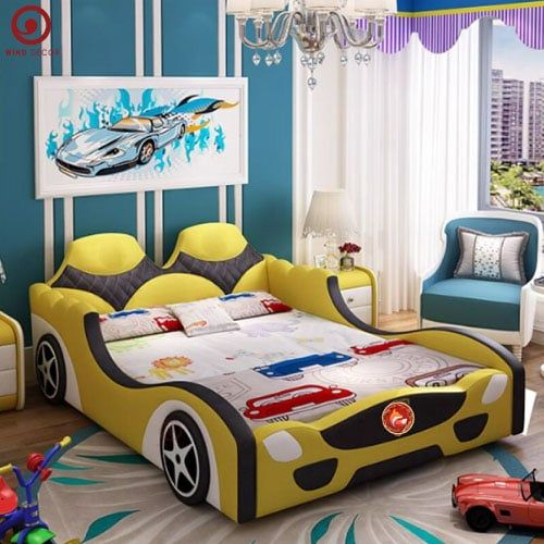  Giường Bọc Nệm Racing Car 