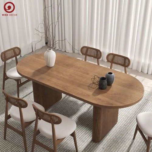  BA-98 Bộ bàn ăn Oval Wood và 6 Ghế Secco 