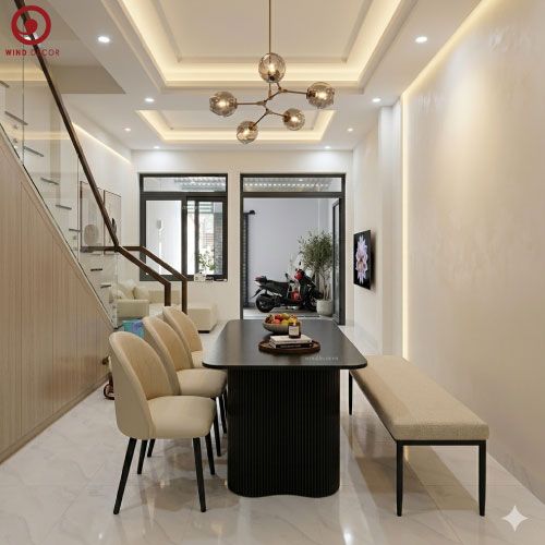  BAC-189 Bộ bàn ăn Vini và 4 Ghế Fadon, Ghế Băng 