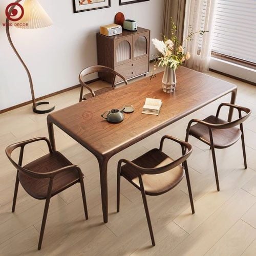  BA-36 Bộ Bàn Ăn Neva và 4 Ghế Neva ASH Có Tay 