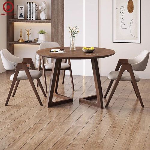  BA-81 Bộ Bàn Ăn Grace Round và 4 Ghế Compass 