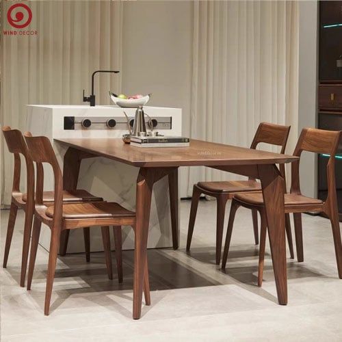  BAC-36 Bộ Bàn Ăn 4 Ghế Nobel Wood 