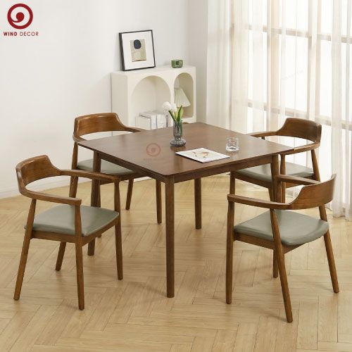  BA-83 Bộ bàn ăn Luna Square và 4 ghế Hirosima 