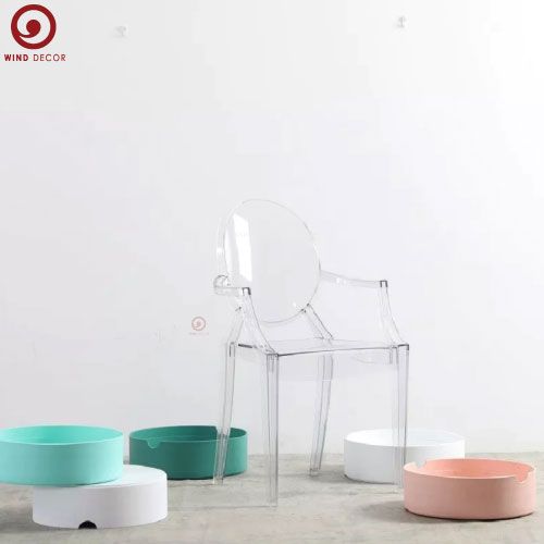  Ghế Nhựa Trong Suốt Louis Ghost 
