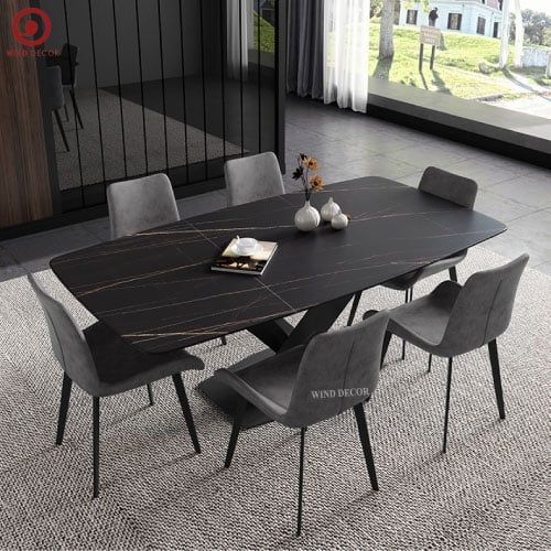  BAC-184 Bộ bàn ăn Stratos Ceramic và 4 ghế Zenta 