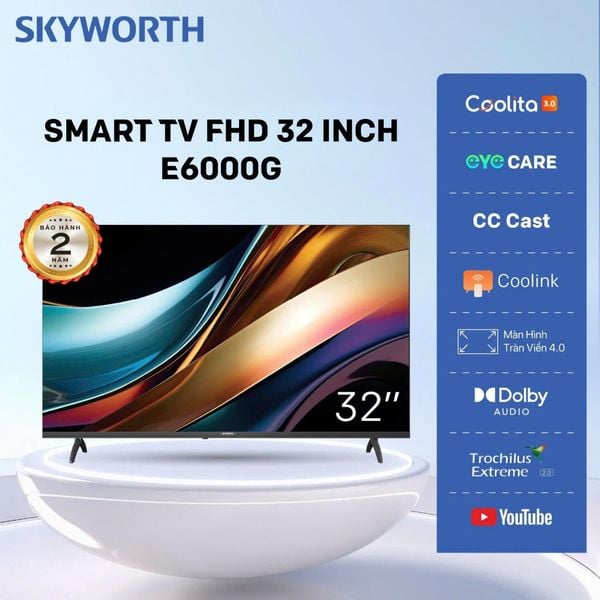  E6000G | FHD 32” Smart Coolita TV 