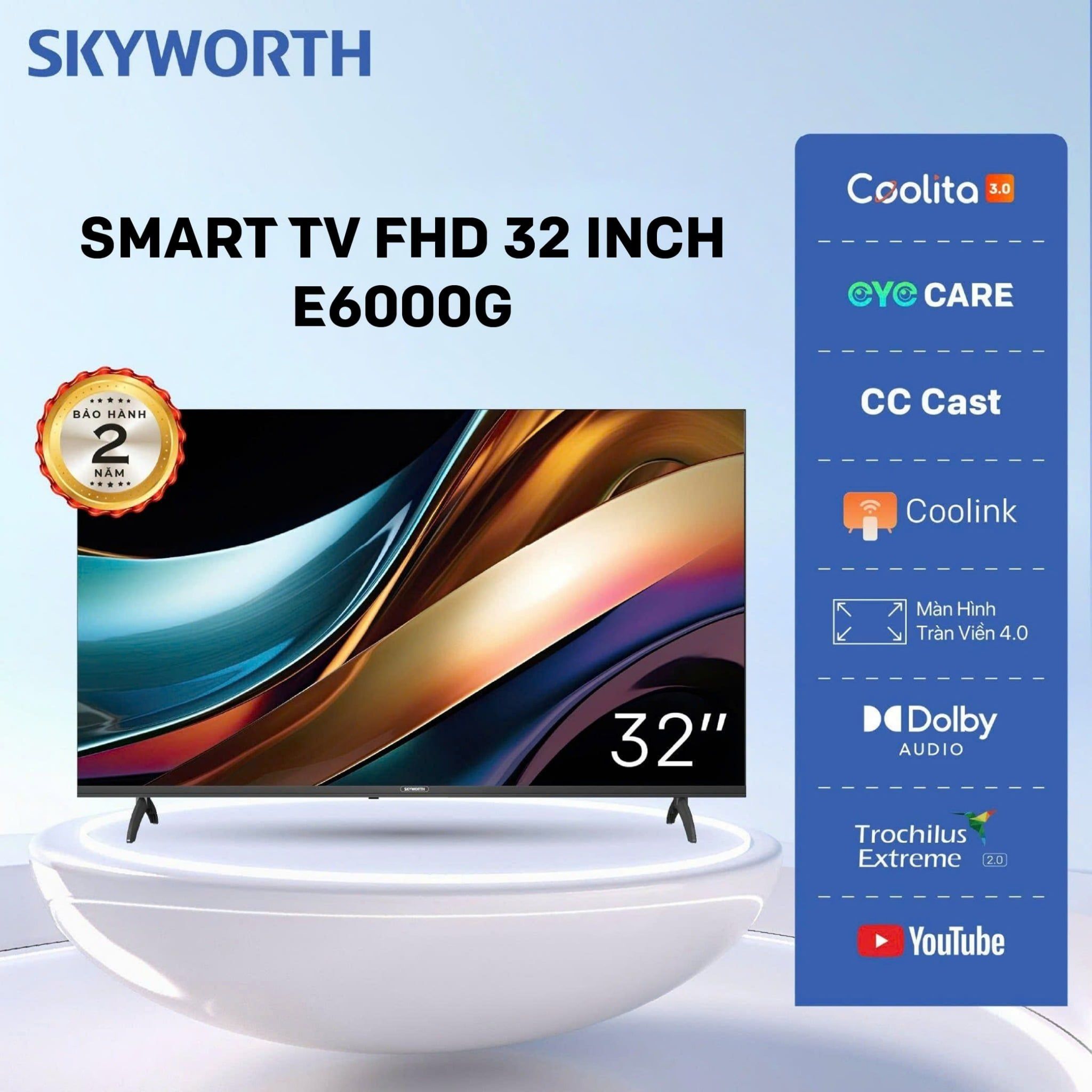  E6000G | FHD 32” Smart Coolita TV 