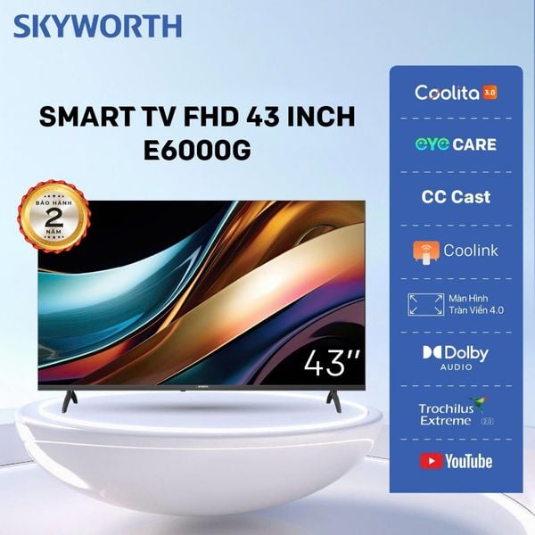  E6000G | FHD 43” Smart Coolita TV 