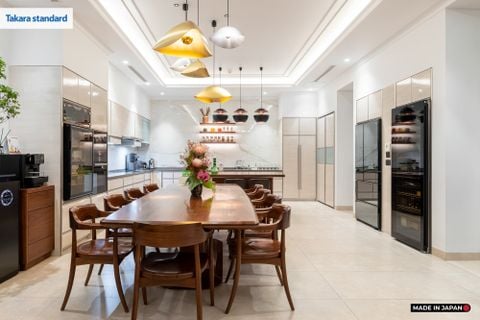 Hệ Tủ Bếp Nhật Bản Cao Cấp Lemure Chữ L Màu LHI - Nhà Phố Mỹ Đình